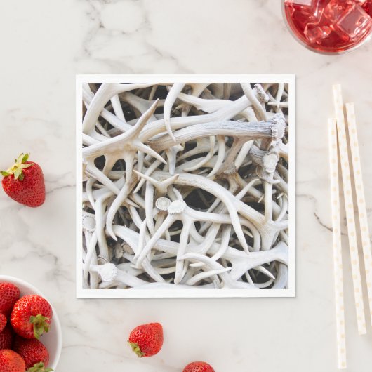 Serviette En Papier 50 Antennes en wapitis en papier (En situation)