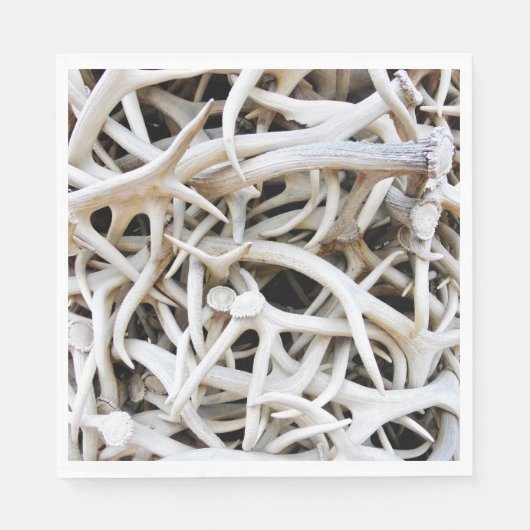 Serviette En Papier 50 Antennes en wapitis en papier (Devant)