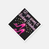 SERVIETTE EN PAPIER 50 ET FABULEUSE CHAUSSÉE REINE (Coin)