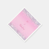 Serviette En Papier 50 et fabuleuse Parties scintillant holographique  (Coin)