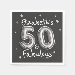 Serviette En Papier 50 et fabuleuses étoiles de ballons à huile