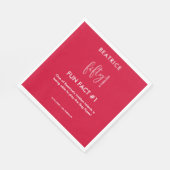 Serviette En Papier 50 et fabuleux 50e anniversaire Fun Fact (Coin)