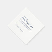 Serviette En Papier 50 et fabuleux 50e anniversaire Fun Fact (Coin)