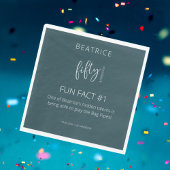 Serviette En Papier 50 et fabuleux 50e anniversaire Fun Fact