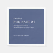 Serviette En Papier 50 et fabuleux 50e anniversaire Fun Fact (Devant)