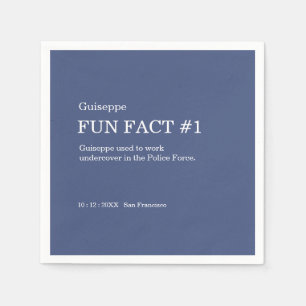 Serviette En Papier 50 et fabuleux 50e anniversaire Fun Fact