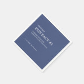 Serviette En Papier 50 et fabuleux 50e anniversaire Fun Fact (Coin)