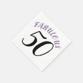 Serviette En Papier 50 et Fabuleux fête d'anniversaire (Coin)