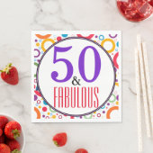 Serviette En Papier 50 et Fabuleux fête d'anniversaire (En situation)