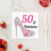 Serviette En Papier 50 et Fabuleux fête d'anniversaire (En situation)
