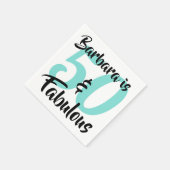 Serviette En Papier 50 et fabuleux fête d'anniversaire personnalisée (Coin)