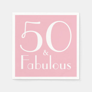 Serviette En Papier 50 et fabuleux papier d'anniversaire Napkins