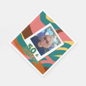 Serviette En Papier 50 et Fabuleux rétro style fête d'anniversaire (Coin)