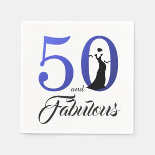 Serviette En Papier 50 et Fabulous Blue Birthday Party