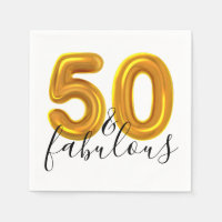 50 et Fabulous Gold Birthday Party