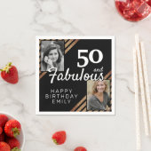 Serviette En Papier 50 et Fabulous Gold Parties scintillant 2 Photo 50 (En situation)