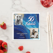 Serviette En Papier 50 et Fabulous Marble Parties scintillant 2 Photo (En situation)