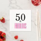Serviette En Papier 50 & Fabuleuse fête d'anniversaire (En situation)