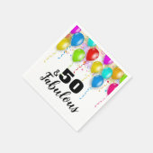 Serviette En Papier 50 & Fabuleux Anniversaire Célébration Cocktail Na (Coin)