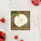 Serviette En Papier 50 Fabuleux Cinquantième Empreinte de léopard Anni (En situation)