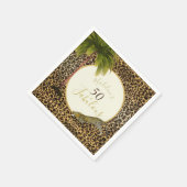 Serviette En Papier 50 Fabuleux Cinquantième Empreinte de léopard Anni (Coin)