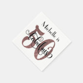 Serviette En Papier 50 & Fabuleux Rose Gold Parties scintillant Annive (Coin)
