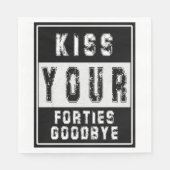 SERVIETTE EN PAPIER 50E, 50E ANNIVERSAIRE, DROIT OUTA QUATORTIES NAPKI (Devant)