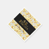 Serviette En Papier 50e anniversaire (Coin)