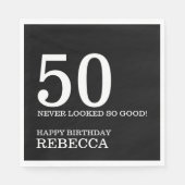 Serviette En Papier 50e anniversaire (Devant)