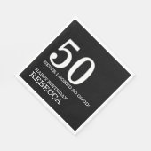 Serviette En Papier 50e anniversaire (Coin)