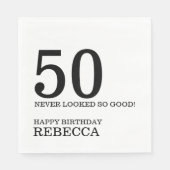 Serviette En Papier 50e anniversaire (Devant)