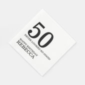 Serviette En Papier 50e anniversaire (Coin)