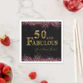 Serviette En Papier 50e anniversaire (En situation)