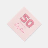 Serviette En Papier 50e anniversaire 50 et fabuleuse Parties scintilla (Coin)