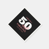Serviette En Papier 50e anniversaire 50 et fabuleux (Coin)