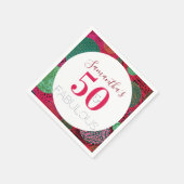 Serviette En Papier 50e anniversaire 50 et Fabulous Parti unique (Coin)