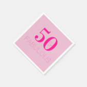Serviette En Papier 50e anniversaire 50 Fabuleux fête d'anniversaire H (Coin)