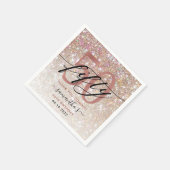Serviette En Papier 50e anniversaire Chic Parties scintillant Ombre Me (Coin)