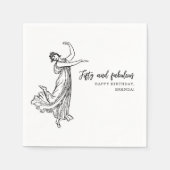 Serviette En Papier 50e anniversaire Classic Dancing Femme Party (Devant)