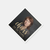 Serviette En Papier 50e anniversaire de fête Photo Cheers (Coin)