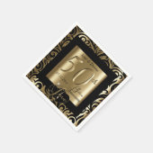 Serviette En Papier 50e anniversaire de Mariage d'or (Coin)