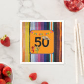 Serviette En Papier 50e anniversaire Design mexicain (En situation)