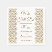 Serviette En Papier 50e anniversaire d'or (Devant)