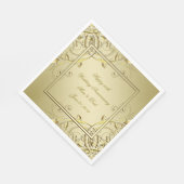 Serviette En Papier 50e anniversaire du Mariage de l'or (Coin)