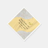 Serviette En Papier 50e anniversaire du Mariage d'or (Coin)