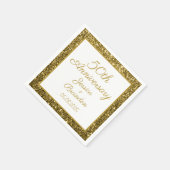 Serviette En Papier 50e anniversaire du Mariage d'or (Coin)