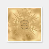 Serviette En Papier 50e anniversaire du Mariage GOLDEN (Devant)