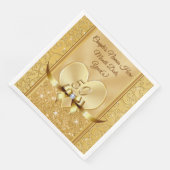 Serviette En Papier 50e anniversaire du Mariage serviettes personnalis (Coin)