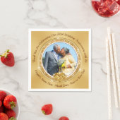 Serviette En Papier 50e anniversaire du Mariage serviettes PERSONNALIS (En situation)