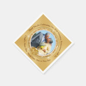 Serviette En Papier 50e anniversaire du Mariage serviettes PERSONNALIS (Coin)